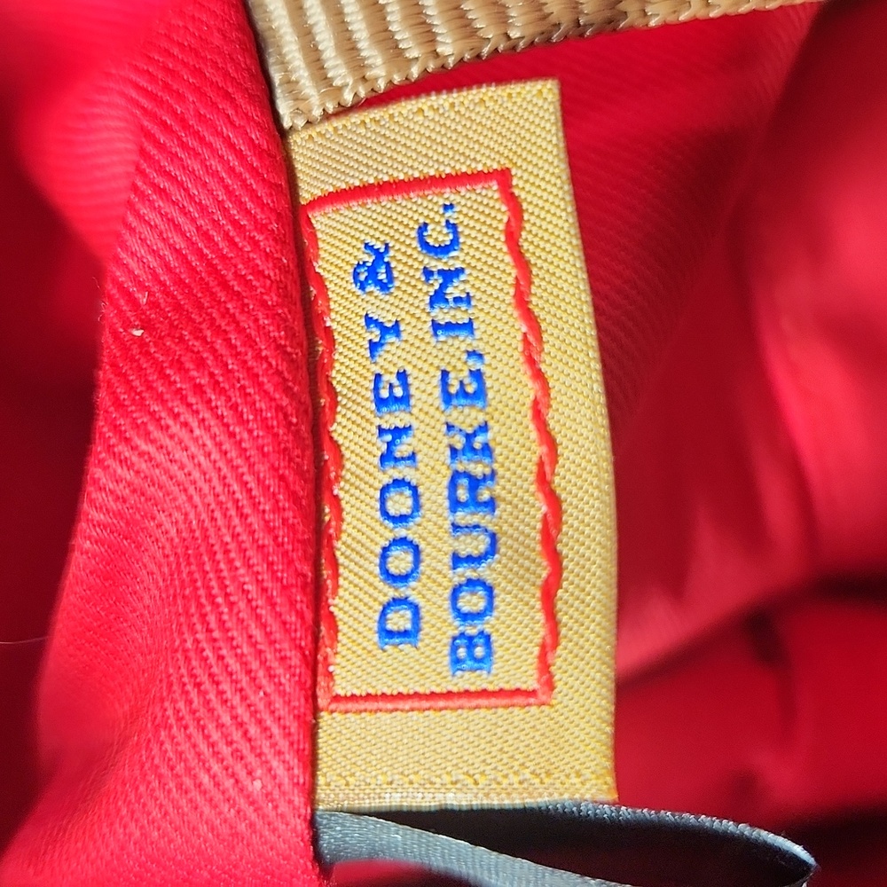 NEW! Dooney & Bourke K2097873 Ivory and Tan Leather Large Tote - Picture 11 of 15